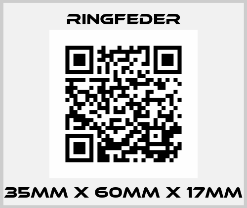 35MM X 60MM X 17MM Ringfeder
