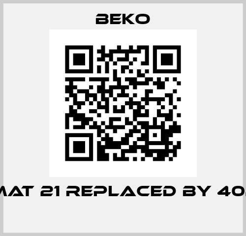 BEKOMAT 21 replaced by 4024387  Beko