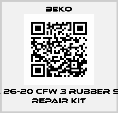 1 BM 26-20 CFW 3 RUBBER SEAT REPAIR KIT Beko