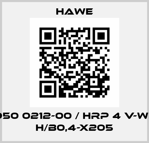 6950 0212-00 / HRP 4 V-WH 1 H/B0,4-X205 Hawe