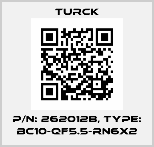 p/n: 2620128, Type: BC10-QF5.5-RN6X2 Turck