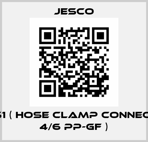 34651 ( Hose Clamp Connection 4/6 PP-GF ) Jesco