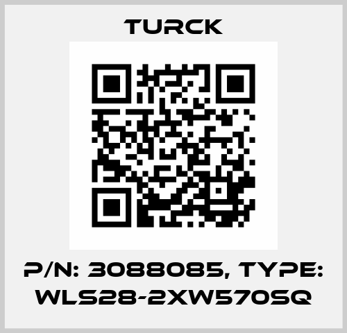 p/n: 3088085, Type: WLS28-2XW570SQ Turck