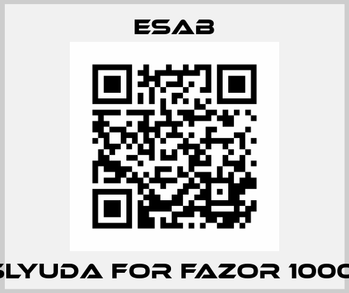 SLYUDA FOR FAZOR 1000  Esab