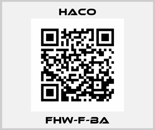 FHW-F-BA HACO