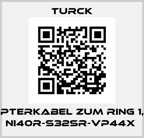 ADAPTERKABEL ZUM RING 1,60M NI40R-S32SR-VP44X  Turck
