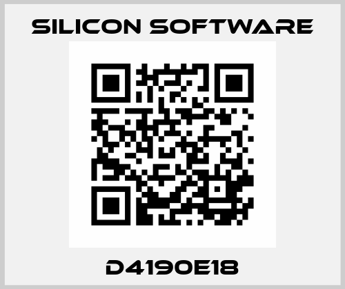 D4190E18 SILICON SOFTWARE