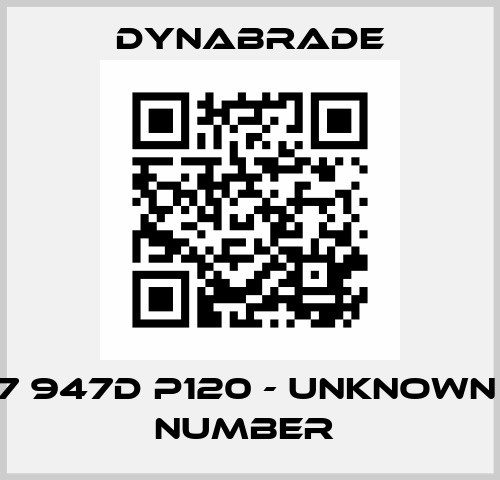 12Х457 947D P120 - unknown part number  Dynabrade