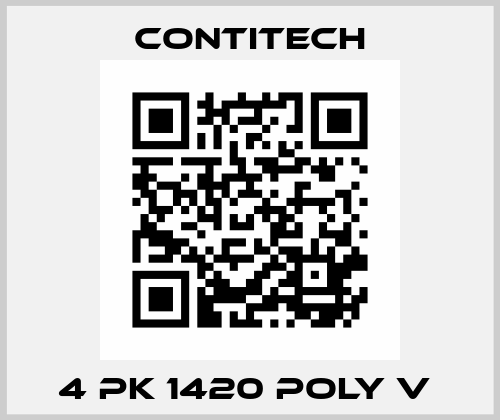 4 PK 1420 POLY V  Contitech