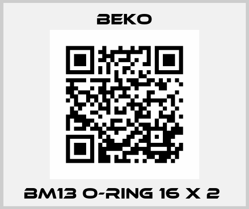 BM13 O-RING 16 X 2  Beko