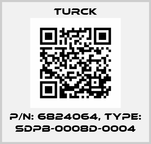 p/n: 6824064, Type: SDPB-0008D-0004 Turck